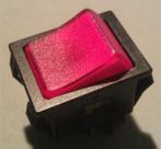 Tuimelschakelaar met rode neonverlichting, Ophalen of Verzenden, Nieuw