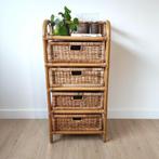Vintage ladenkastje in rotan, Ophalen, Overige materialen, Minder dan 50 cm, Gebruikt