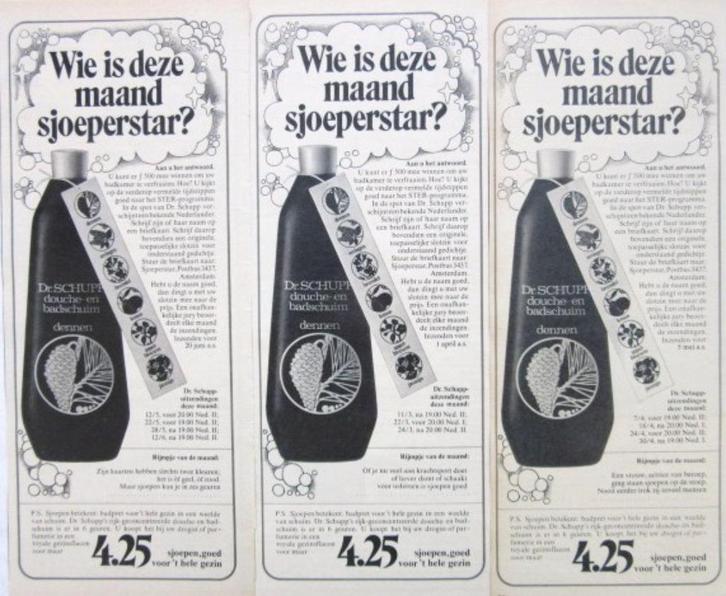 16 vintage advertenties reclames Dr. Schupp 1975-84, Verzamelen, Merken en Reclamevoorwerpen, Gebruikt, Overige typen, Ophalen of Verzenden