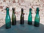 5 oude belgische beugelflessen / allegonda, Antiek en Kunst, Ophalen of Verzenden