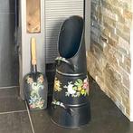 Vintage kolenkit met mooie beschildering, Huis en Inrichting, Woonaccessoires | Paraplubakken, Ophalen of Verzenden, Gebruikt