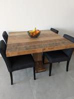 dBodhi Soul teakhouten eettafel vierkant 130 cm, Huis en Inrichting, Tafels | Eettafels, Ophalen, Gebruikt, Vijf personen of meer