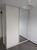 Inbouw kledingkast OSH schuifdeuren met spiegeldeur in creme, Huis en Inrichting, Gebruikt, 50 tot 75 cm, 200 cm of meer, Ophalen