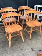 Houten stoelen set van 4, Ophalen, Bruin, Vier, N