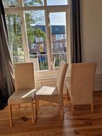 3 beige eetkamerstoelen - gratis, Ophalen, Hout, Gebruikt, Overige kleuren