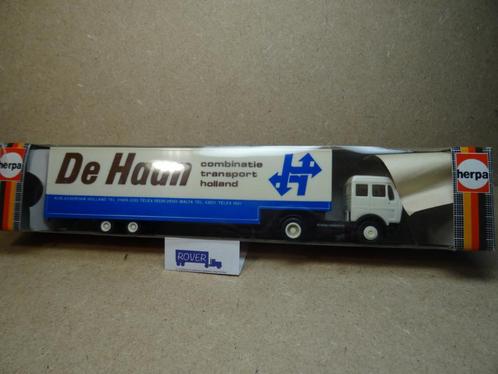 HERPA 1:87, MERCEDES-SK + Volume-Oplegger, OVP, Zie Foto`s, Hobby en Vrije tijd, Modelauto's | 1:87, Zo goed als nieuw, Bus of Vrachtwagen