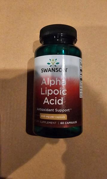 Alpha Lipoic Acid Swanson 600mg 60 capsules beschikbaar voor biedingen