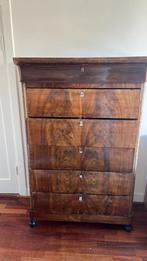 Mahonie ladenkast, Ophalen