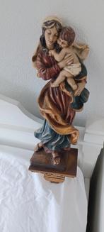 Houten beeld Maria met kind - 48 cm, Antiek en Kunst, Ophalen of Verzenden