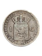 1 Gulden 1845, 1 gulden, Zilver, Ophalen of Verzenden, Losse munt
