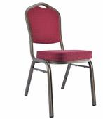 Stackchair - Stapelstoel - Horecastoel - bordeaux (Nieuw), Ophalen, Nieuw, Metaal, Eén