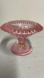 Antieke Glazen Bon Bon schaaltje kleur rose, Antiek en Kunst, Antiek | Glas en Kristal, Ophalen of Verzenden