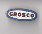 Grosco Kruidenier emaille broche, Verzamelen, Gebruikt, Niet vindbaar, Niet vindbaar, Speldje of Pin