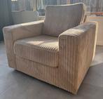 Ribstof stoel / fauteuil, Huis en Inrichting, Ophalen, Gebruikt, Ribstof, Minder dan 75 cm