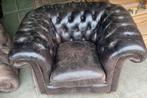 Ruime Chesterfield Springvale XL fauteuil + BEZORGING GRATIS, Huis en Inrichting, Fauteuils, Ophalen of Verzenden, Gebruikt, Leer