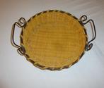 Rieten schaal., Mand, Rond, Ophalen of Verzenden, Zo goed als nieuw