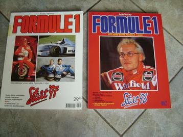 Mooi collectie van 8 stuks Formule 1 boeken beschikbaar voor biedingen