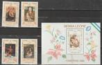 1484. Sierre Leone 784/87 + Blok 25 pfr. Kerst, Verzenden, Overige landen, Postfris