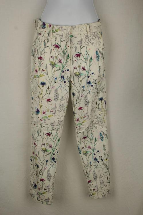 Mooie broek NIEUW met bloemetjes motief Mt 34. Merk H&M, Kleding | Dames, Broeken en Pantalons, Zo goed als nieuw, Maat 34 (XS) of kleiner