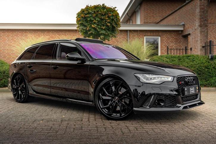 Audi RS6 Avant 4.0 TFSI Quattro Pro Line Plus Pano B&O Advan, Auto's, Audi, Bedrijf, Te koop, RS6, 4x4, ABS, Achteruitrijcamera
