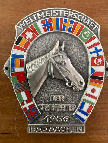 CHIO Aken Aachen deelnemers plakette 1956 beschikbaar voor biedingen