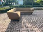 Leolux Flint hoekbank ploegstof Taro, Ophalen, 250 tot 300 cm, Hoekbank, 75 tot 100 cm