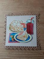 Stans kaart opleg met 3d plaatje taart en limonade, Hobby en Vrije tijd, Ophalen of Verzenden, Nieuw, Overige thema's