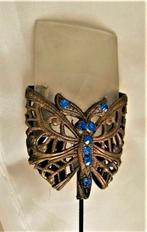 Antieke hoedenpen met vlinder, Tsjechisch (8024-C61), Ophalen, Gebruikt