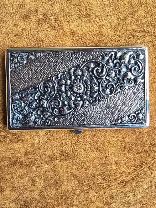 .800 Zilveren sigaretten doosje, Antiek en Kunst, Antiek | Goud en Zilver, Ophalen of Verzenden