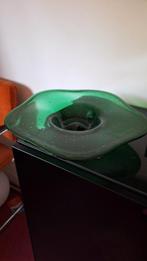 Grote Groene Glazen Schaal, Ophalen