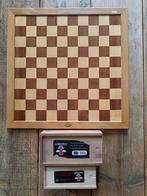 Schaakbord met schaakstukken en damschijven., Hobby en Vrije tijd, Gezelschapsspellen | Bordspellen, Longfield., Ophalen of Verzenden