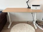 Bureau IKEA BEKANT 140x60 wit en hout, Huis en Inrichting, Bureaus, Ophalen, Zo goed als nieuw, Bureau