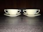 Société Céramique Maestricht Holland 2 soepkommen + schotels, Antiek en Kunst, Antiek | Keramiek en Aardewerk, Ophalen of Verzenden