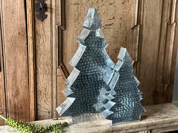 NIEUW set fors metalen kerstbomen 36,5 en 53,5 cm hoog beschikbaar voor biedingen