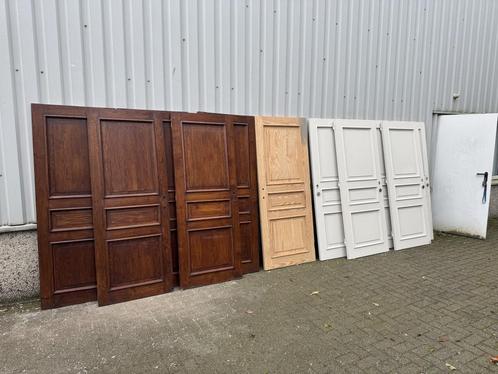 11 stuks handgemaakte paneeldeuren, Doe-het-zelf en Verbouw, Deuren en Horren, Zo goed als nieuw, Binnendeur, 200 tot 215 cm, 80 tot 100 cm