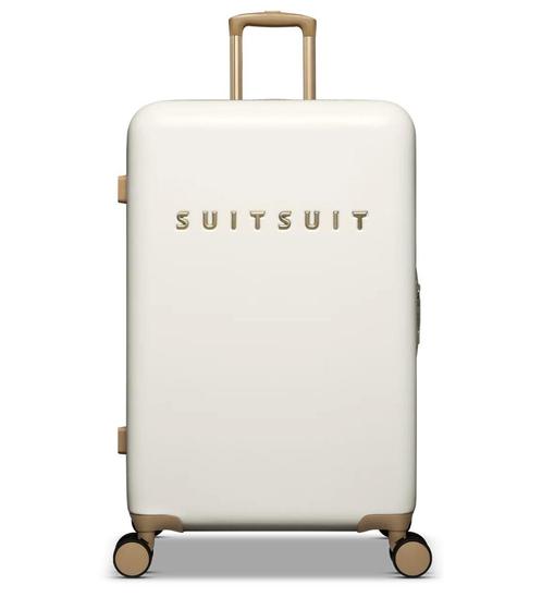 ✅ SUITSUIT Fusion White Swan koffer 66 cm - NIEUW, Sieraden, Tassen en Uiterlijk, Koffers, Nieuw, Hard kunststof, 70 cm of meer