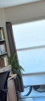 Grijze verduisterende gordijnen 140x180 met ringen, Gebruikt, 100 tot 150 cm, Ophalen of Verzenden, 150 tot 200 cm