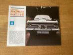 Opel Kadett Coupe & Rallye Brochure, Ophalen of Verzenden, Gelezen, Opel