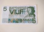 briefje van vijf gulden (Vondel), Postzegels en Munten, Bankbiljetten | Nederland, Ophalen of Verzenden, 5 gulden