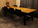 Mooie eettafel 6 personen, Huis en Inrichting, Ophalen, Gebruikt, Overige materialen, 100 tot 150 cm