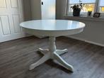 Z.g.a.n Ronde witte uitschuifbare eettafel. 4 tot 6 personen, Huis en Inrichting, Tafels | Eettafels, Ophalen, Rond, Vier personen