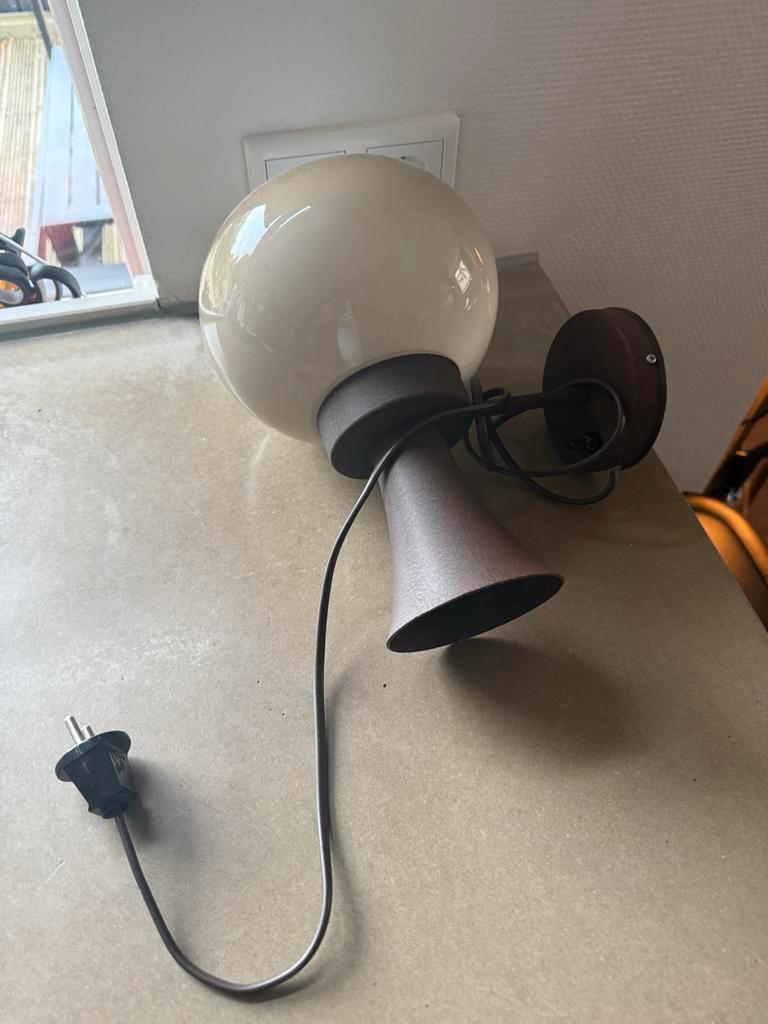 Mid-century Paddestoel Wandlamp Dijkstra/Herda Diabolo ‘70, Huis en Inrichting, Lampen | Wandlampen, Ophalen of Verzenden