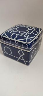 Riverdale Pot met Deksel doos keramiek blauw wit, Ophalen of Verzenden