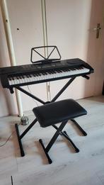 Fazley FKB-050 Keyboard met verstelbare standaard en kruk, 61 toetsen, Zo goed als nieuw, Met standaard, Ophalen
