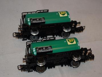 2 x Marklin 4644 ketelwagon BP NIEUW in OVP (#913) beschikbaar voor biedingen