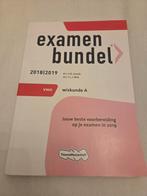 Examenbundel Wiskunde A VWO 2018/2019, VWO, Wiskunde A, Ophalen of Verzenden, Zo goed als nieuw