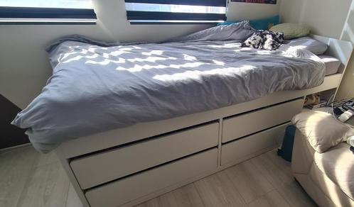 Ikea Slakt bed, Huis en Inrichting, Slaapkamer | Bedden, Zo goed als nieuw, Eenpersoons, 90 cm, 200 cm, Hout, Wit, Ophalen