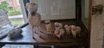 Groot wollen schaap~ertzgebergte~brocante kerst~schaapje, Antiek en Kunst, Ophalen of Verzenden