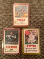 3x Omnium Kwartetspellen - Vogels Paarden Katten, Verzamelen, Speelkaarten, Jokers en Kwartetten, Ophalen of Verzenden, Gebruikt