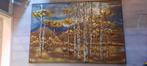 Metalen schilderij “Herten in het bos”, Ophalen